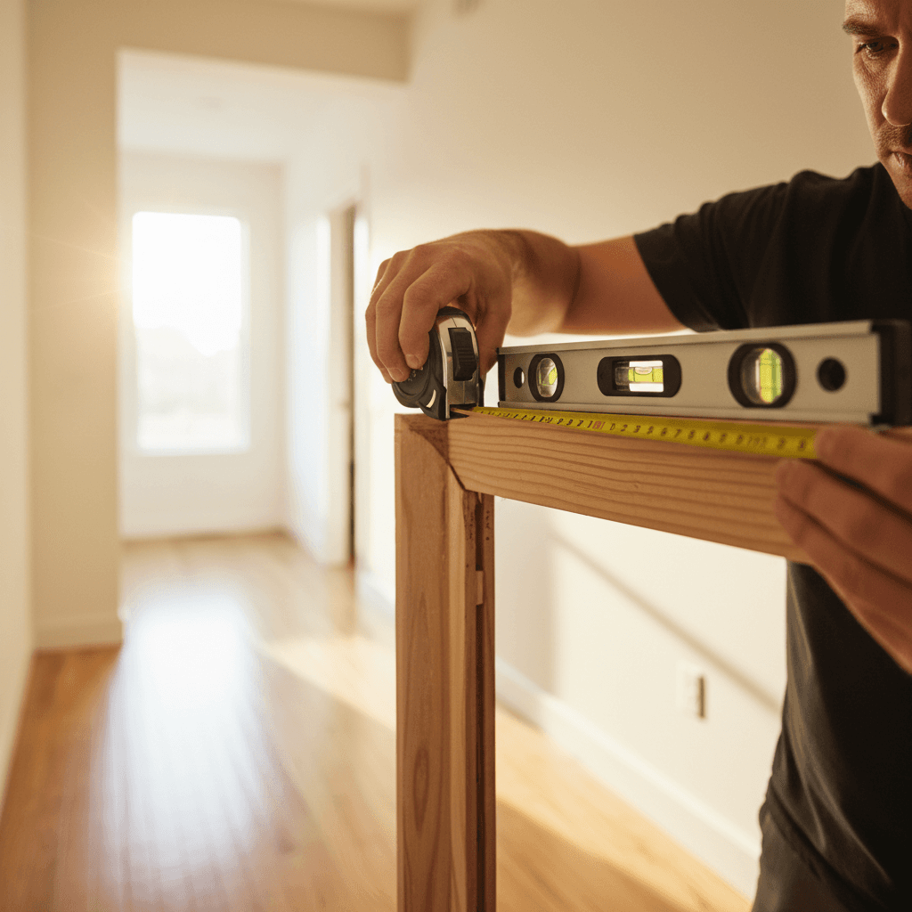 Door frame repair and installation