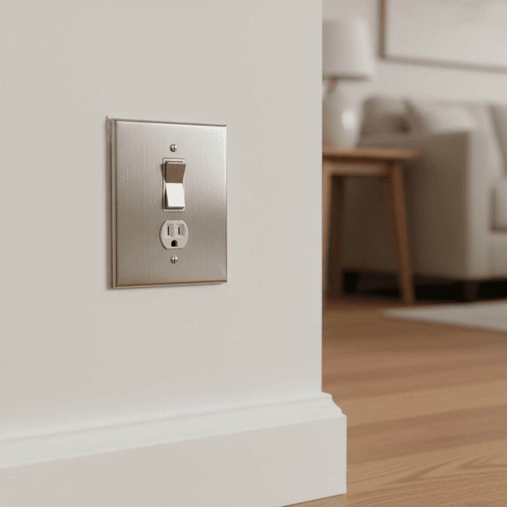 Electrical outlet and switch installation
