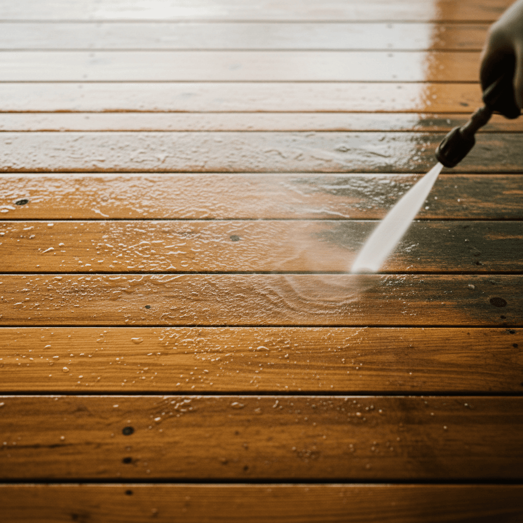 Deck stain and refinishing work
